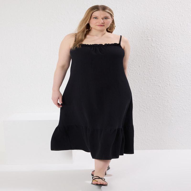 Curve Gray Plus Size Dress