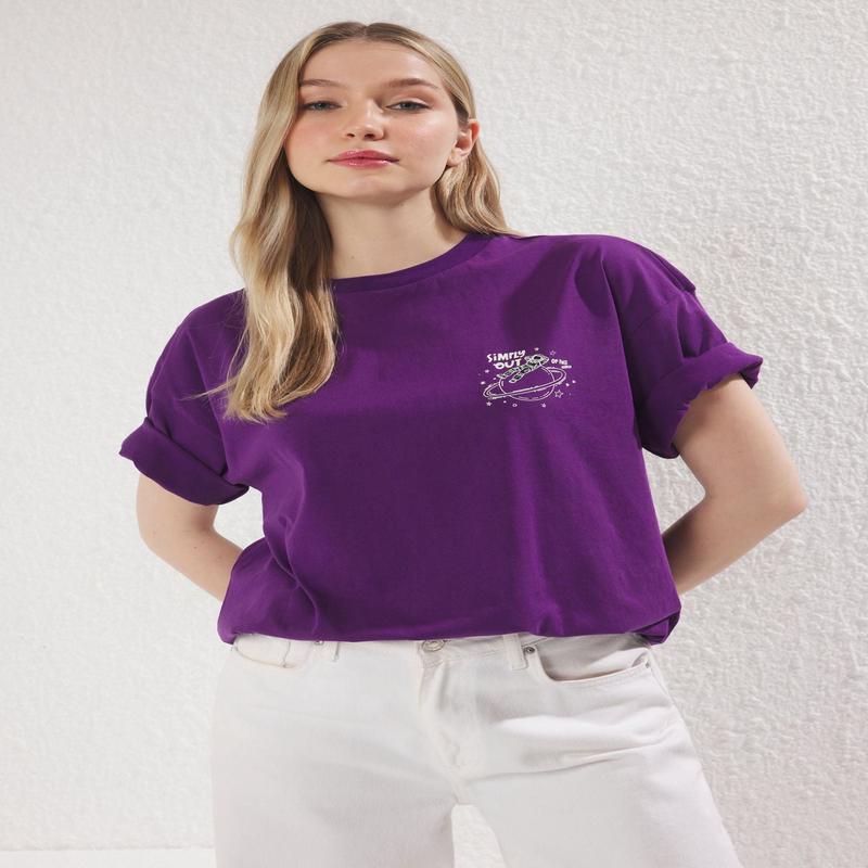 Women's Galaxy Short Oversized T-Shirt