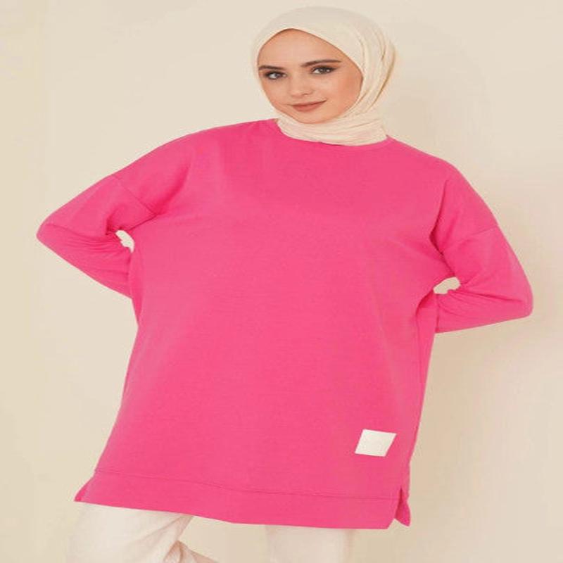 Casual Crest Tunic Fuchsia