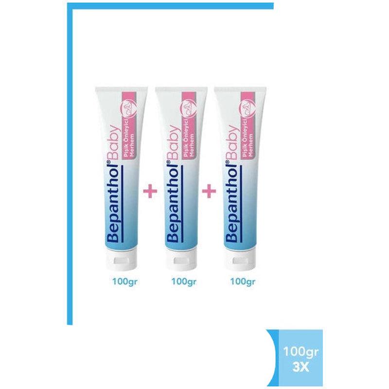 Bepanthol Baby Diaper Rash Prevention Ointment 100 G X 3 Pieces