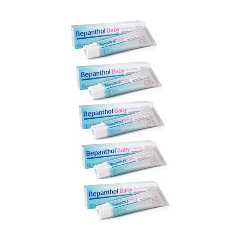Bepanthol Baby Diaper Rash Prevention Ointment Cream 100 Gr. 5 Pieces