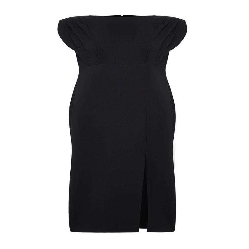 Curve Women's Plain Maxi Long Stylish/night Fitted Plus Size Dress