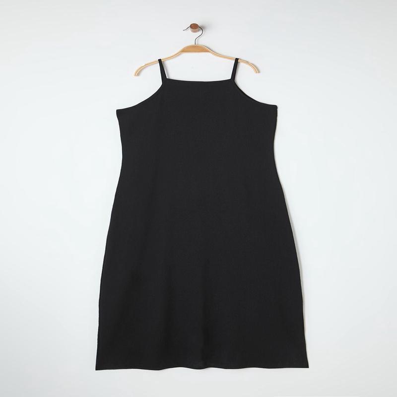 Curve Women's Plain Maxi Sleeveless Casual Relaxed Fit Plus Size Dress