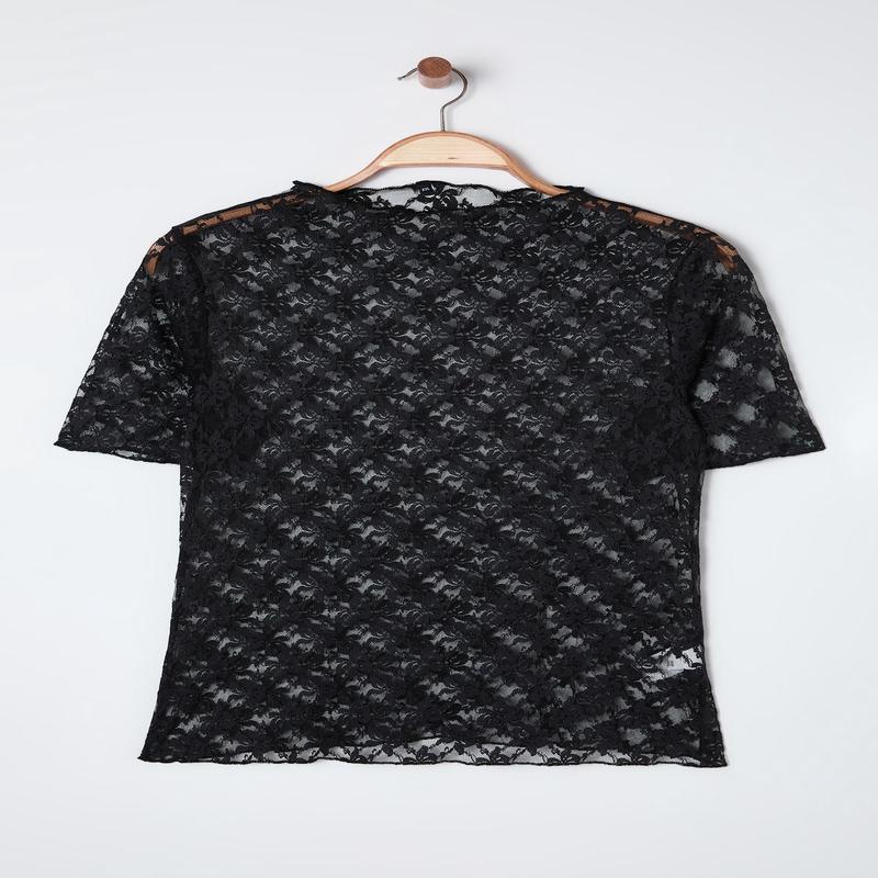 Curve Women's Geblmt Long Regular Plus Size Blouse