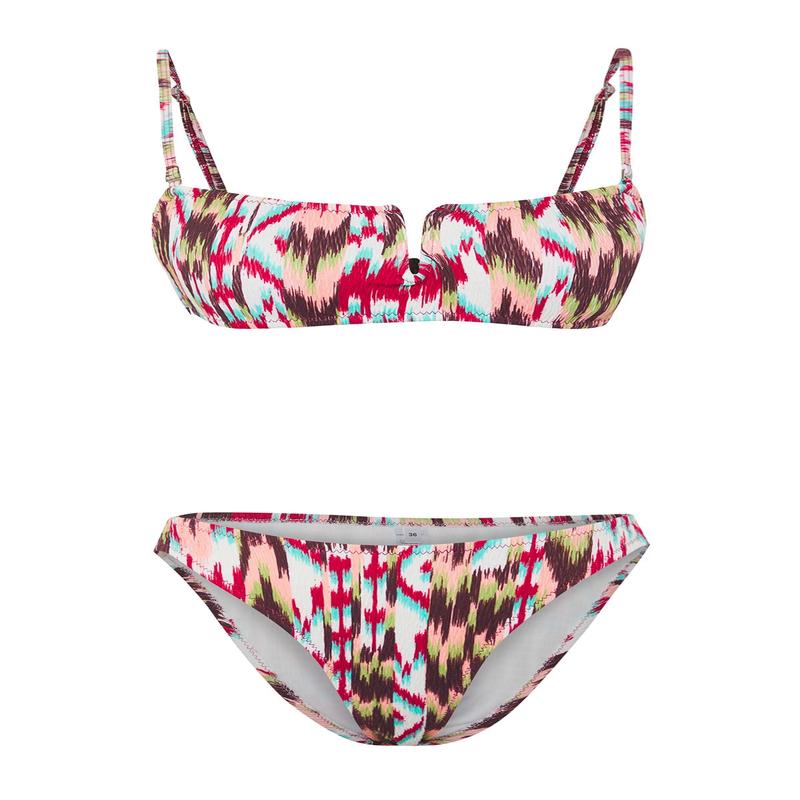 Women's Very Colorful Abstract Disposal Container Bikini Set