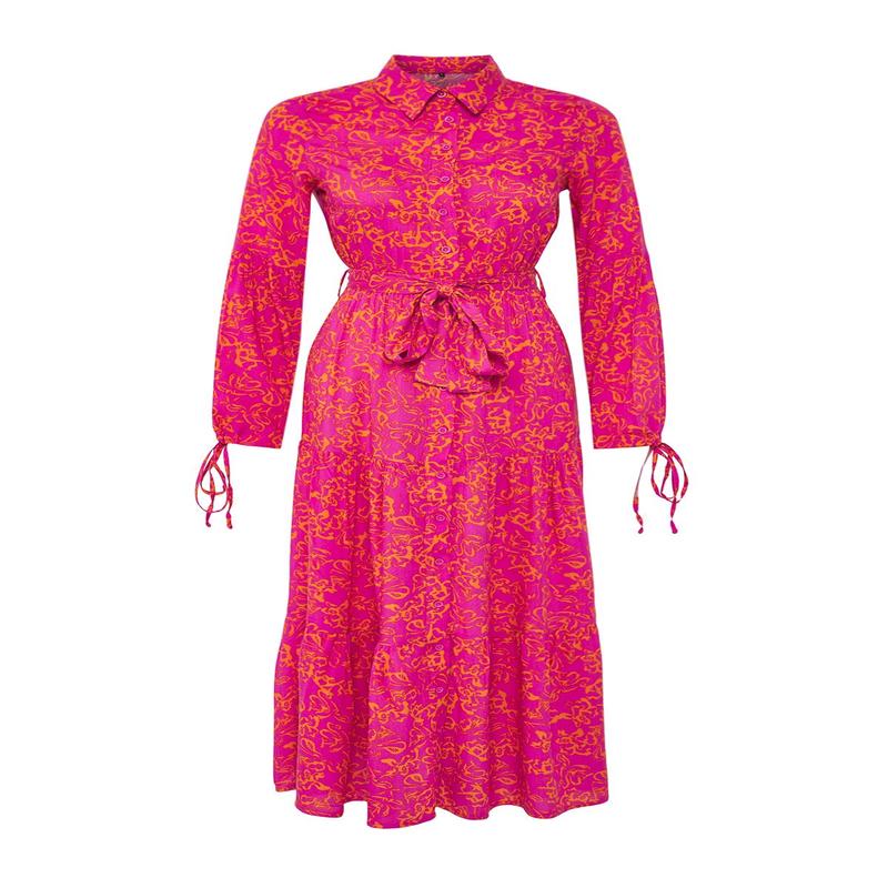 Modest Women's Geometric Maxi Long Casual/daily Relaxed Modest Dresses