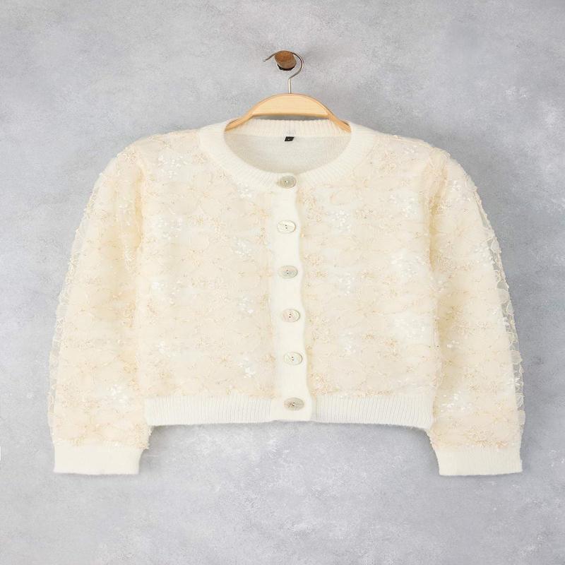 Women's Bestickt/verziert Long Regular Cardigan