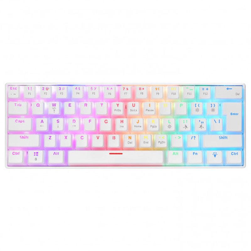 Radiant K11 Mechanical Keyboard Type-C Connection RGB Pudding Key Blue Switch Us Gaming Keyboard