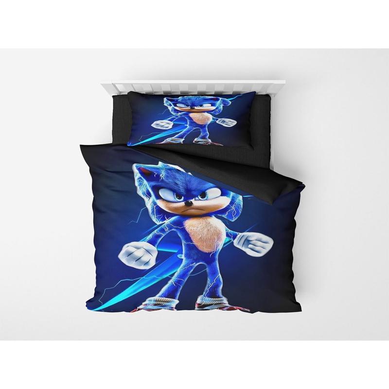 3D Digital Print Micro Satin Single Duvet Cover Set Sonic