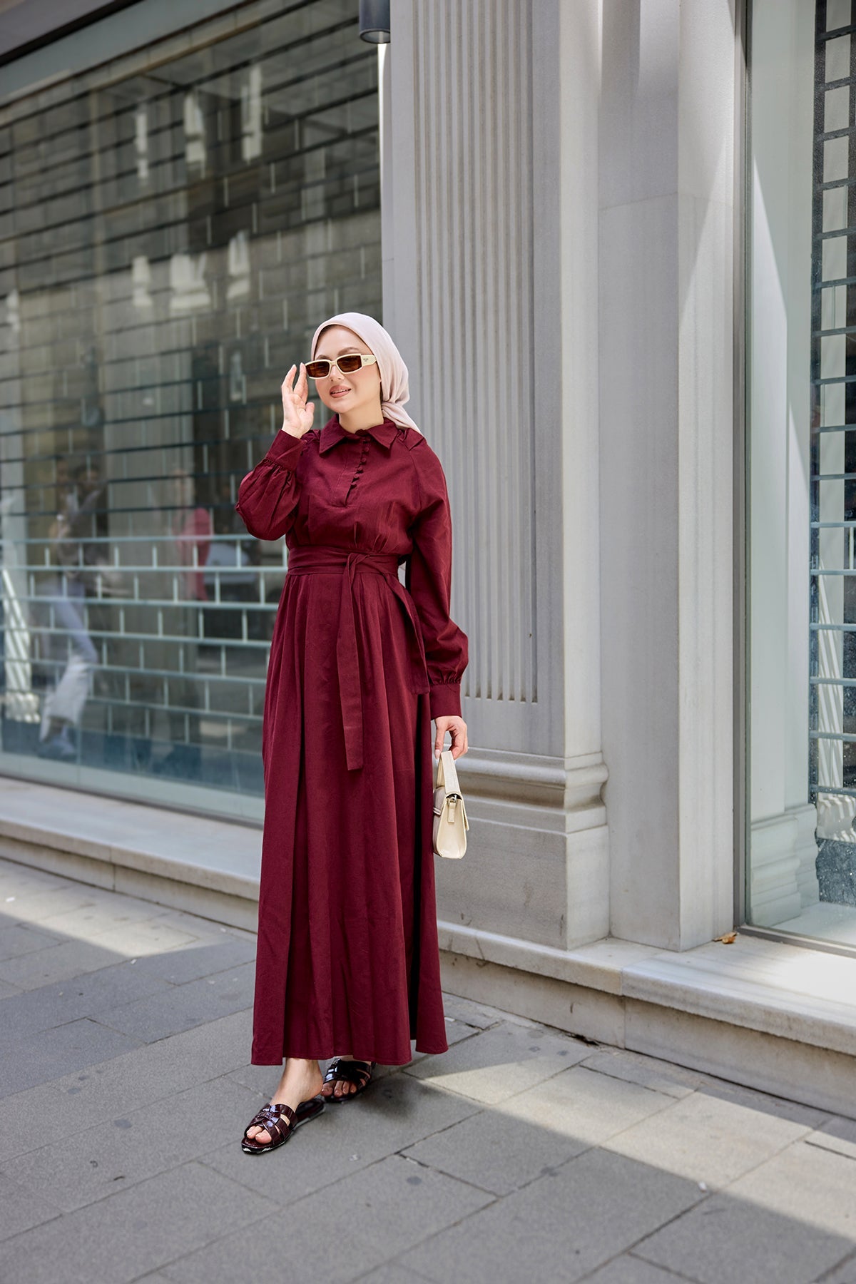 Sea Dress Burgundy