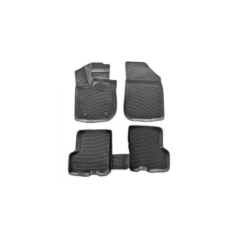 Citron C3 2016 And Later 3D Black Floor Mats