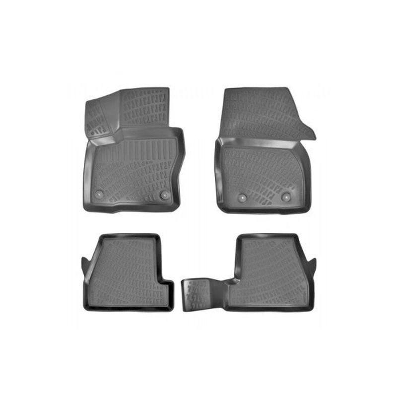 Ford Focus 3 3D Black Floor Mats | 20112014