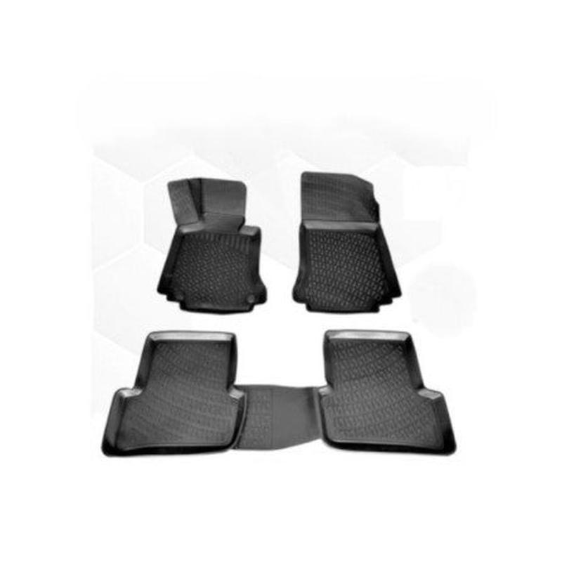 Mercedes C180 W204 20072014 3D Black All-Weather Floor Mats (4-Piece Set)