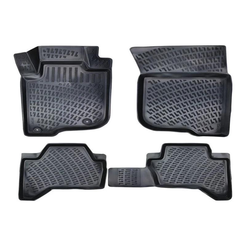 Mitsubishi Pajero 2008 3D Black Car Floor Mats