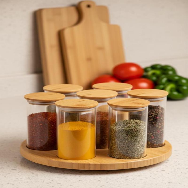 Bambum Zolla 7-Piece Rotating Spice Rack