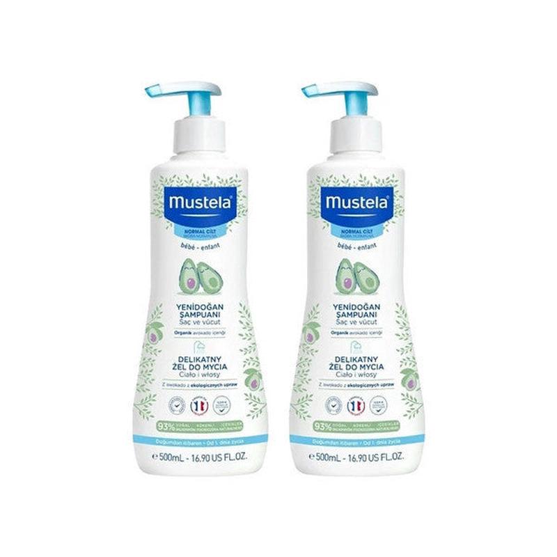Mustela Gentle Cleansing Newborn Shampoo 2X500Ml