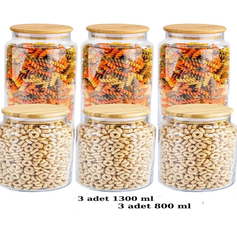 Zone 6 800Ml And 1300Ml Glass Storage Container Set