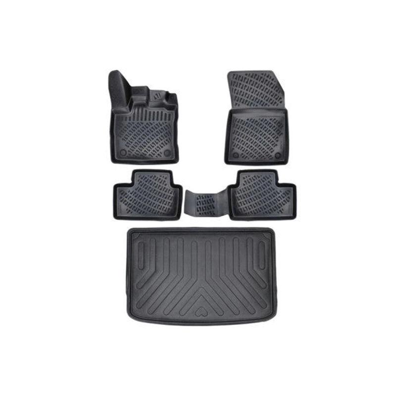 Renault Captur 2021 Onwards Compatible 3D Floor Mat And Upper Trunk Pool Set