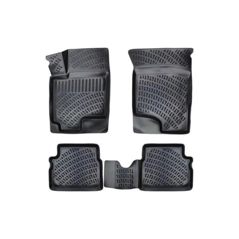 3D Black Floor Mat For Hyundai Getz 2002-