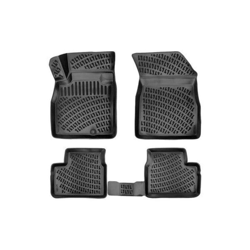Nissan Micra 3D Mat Pool 4 Piece Black Set For 2016-2019