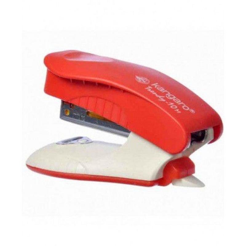 Kangaro Small Stapler Machine 15 sheets No:10 Red Trendy-10