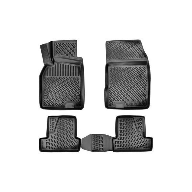 Renault Megane 3 3D Mat Hb 2009 - 2016 Black 4 Piece Set