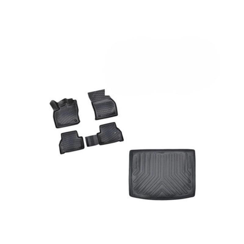 Volkswagen Caddy 2021- 3D Floor Mat And Trunk Pool Set