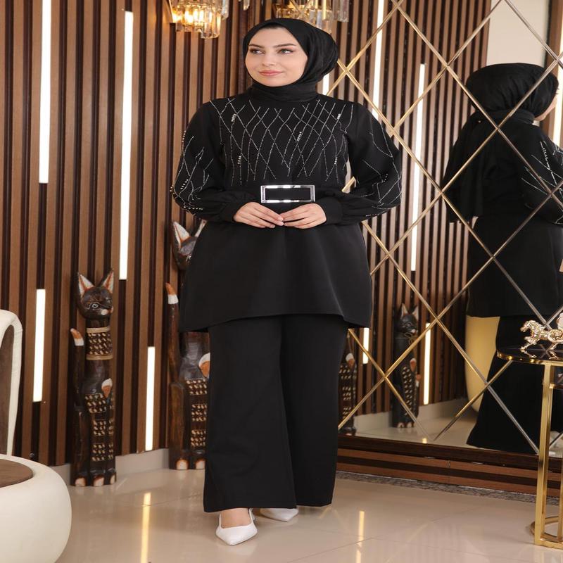 Pearl Stone Detailed Set Black Msw19116-3