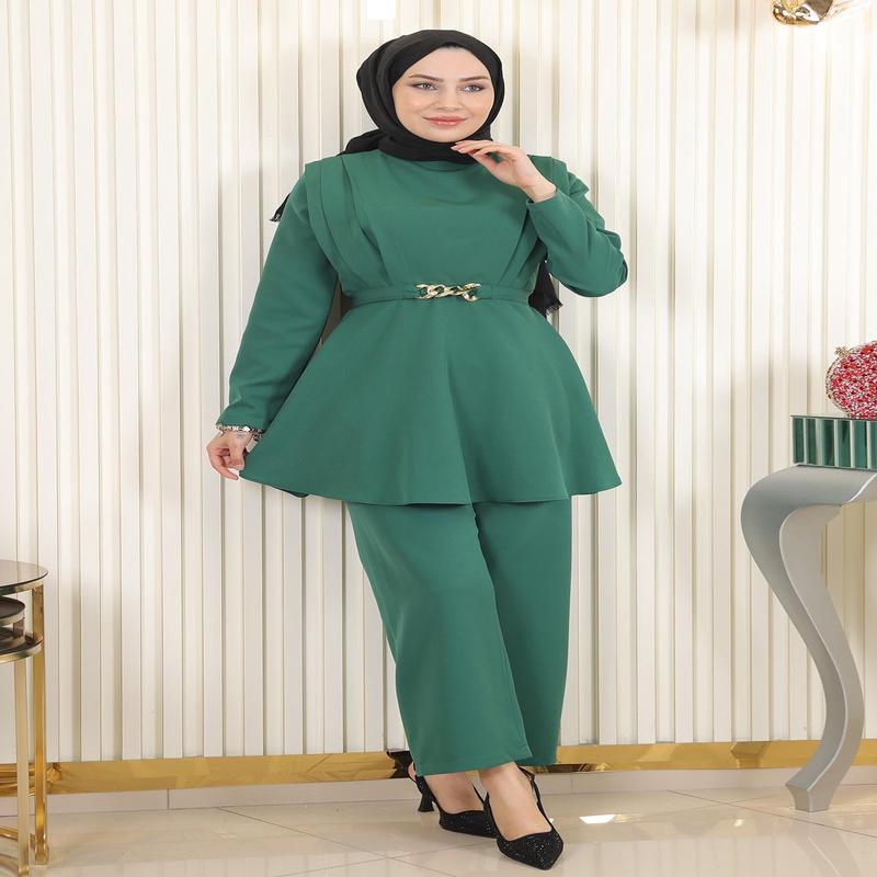 Chain Belt Suit Emerald 18001