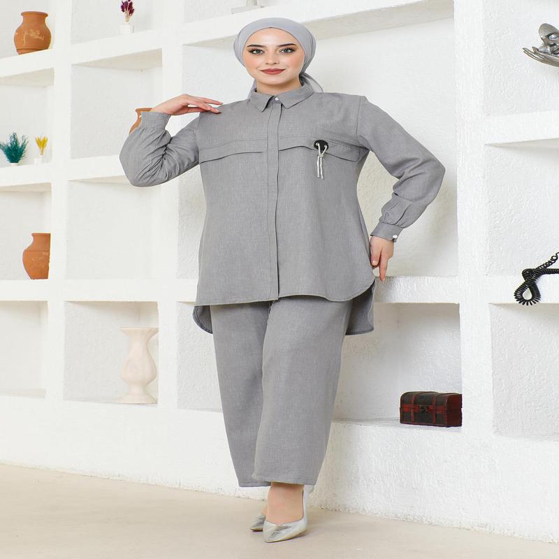 Crest Chain Suit Gray 19206