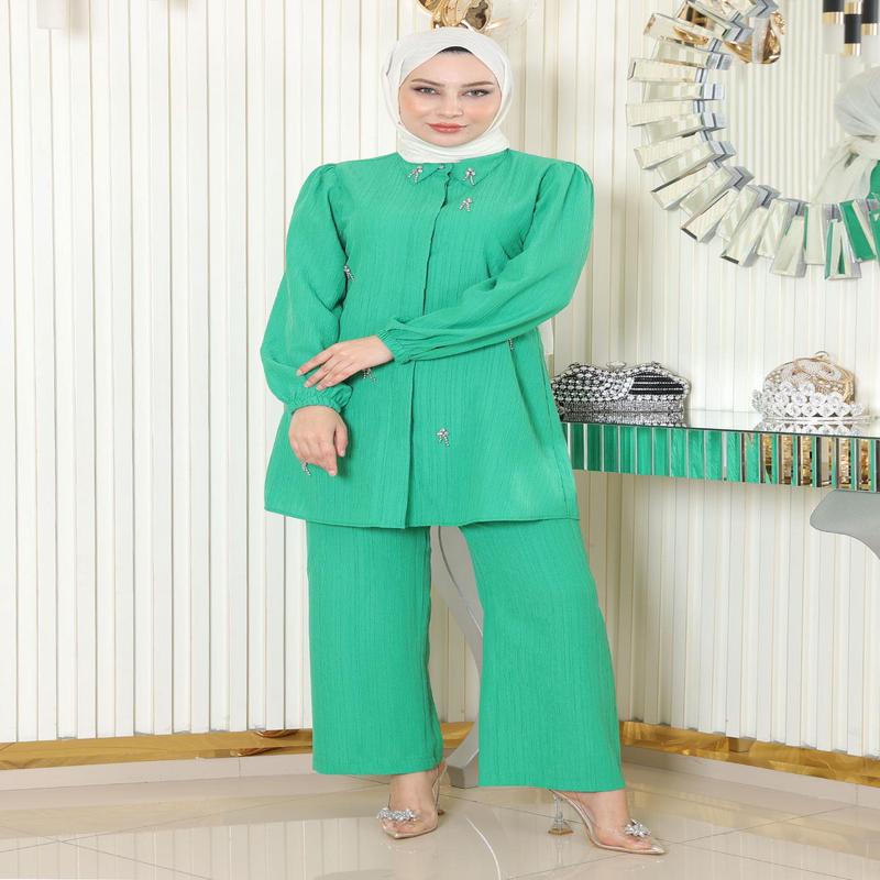 Stone Detailed Set Green 19902