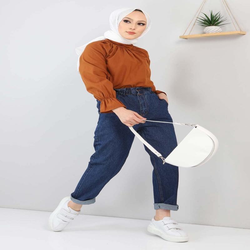 Elastic Waist Jeans Dark Jeans 5021