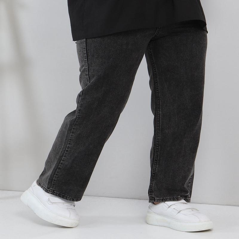 Wide Leg Jeans Black 6016