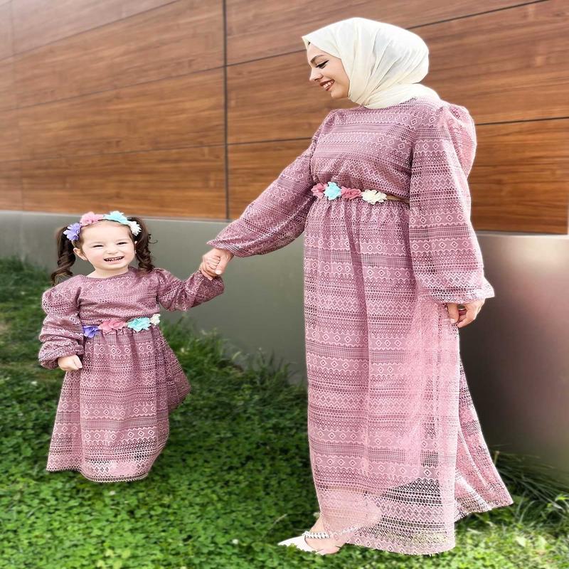 Lace Mother Dress Dusty Rose 16800