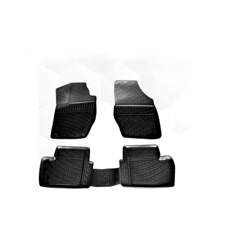 Peugeot 307 3D Car Floor Mat Hb 2001 - 2008 Black 4 Piece Set