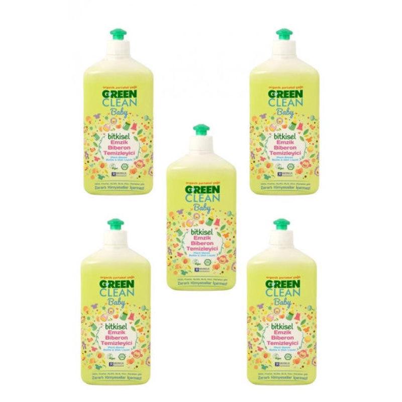 U Green Clean Organic Orange Oil Baby Bottle Nipple Cleaner 500 Ml 5 Pieces