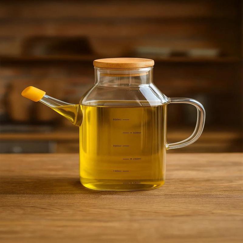 Bambum Petto - Bamboo Lid Oil Can 600Ml