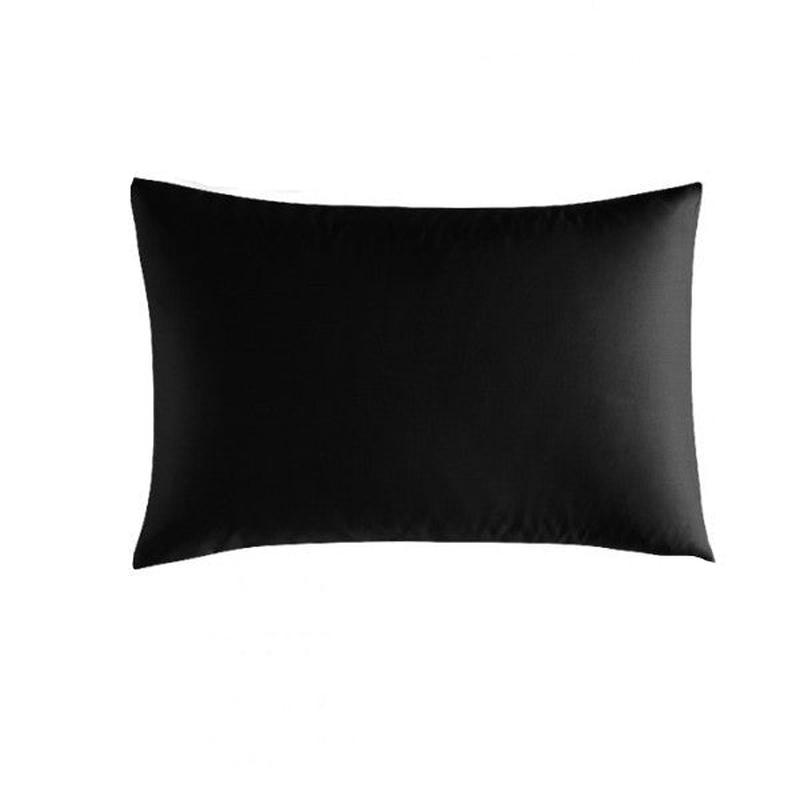 Black Zippered 2-Piece Black Pillowcase 50X70 Cm