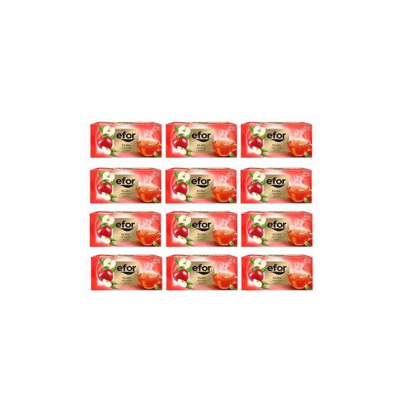 Efor Tea Apple Bag Herbal And Fruit Tea 20 Pieces X 12 Pieces