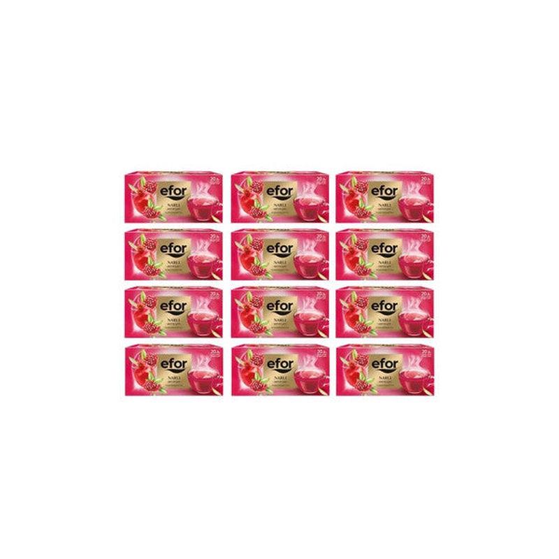 Efor Tea Pomegranate Herbal And Fruit Tea Bag 20 X 12 Pieces