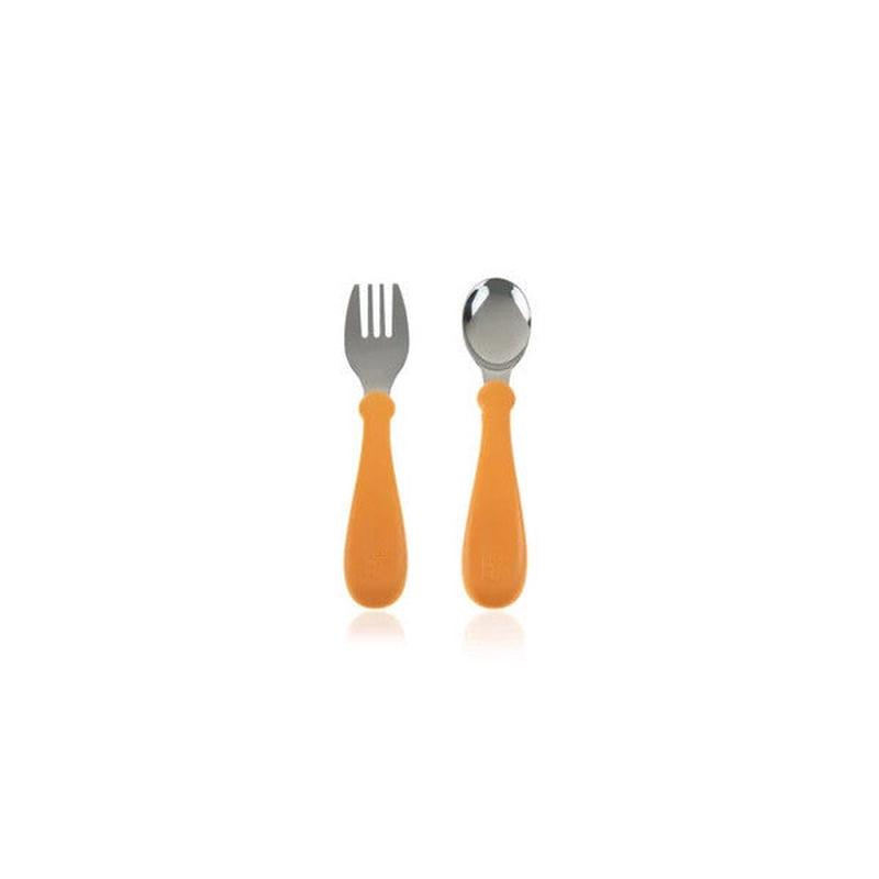Babyjem Stainless Steel Cutlery Set / Salmon