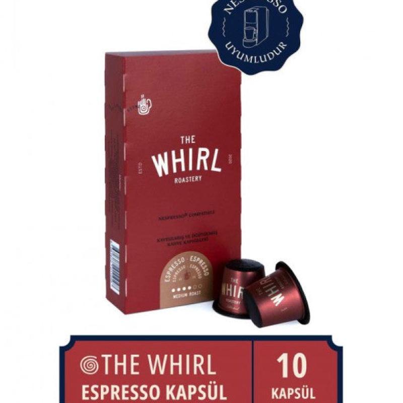 The Whirl Espresso Medium Capsule Coffee 10 Capsules