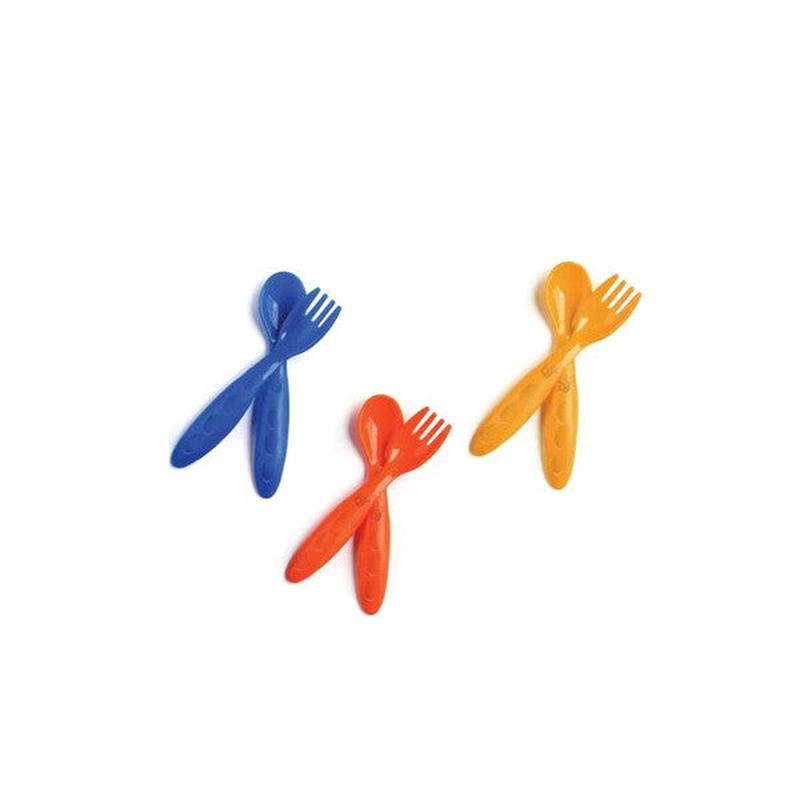 Babyjem Baby Spoon Fork Set Red