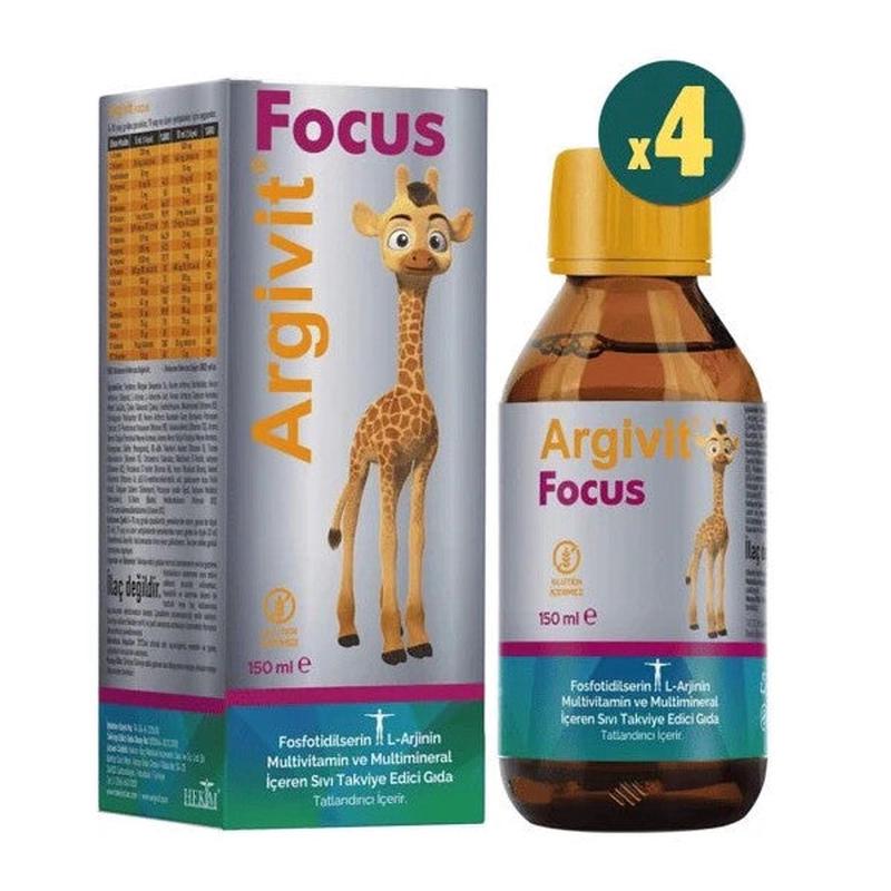 Argivit Focus Syrup 150 Ml 4 Pieces