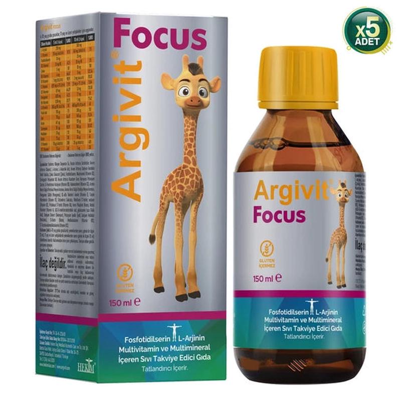Argivit Focus Syrup 150 Ml 5-Pack