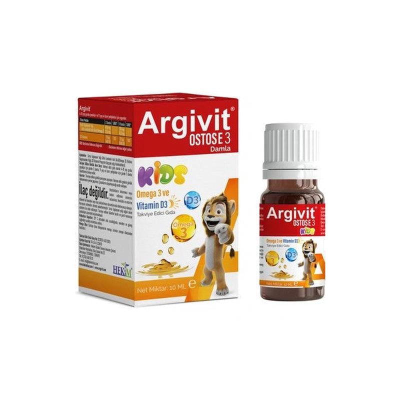 Argivit Ostosse3 Kids Drops 10Ml