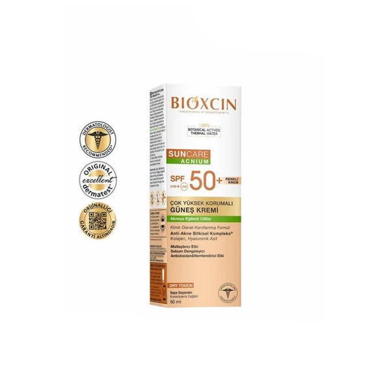Bioxcin Sun Care Tinted Sunscreen For Acne-Prone Skin 50 Spf