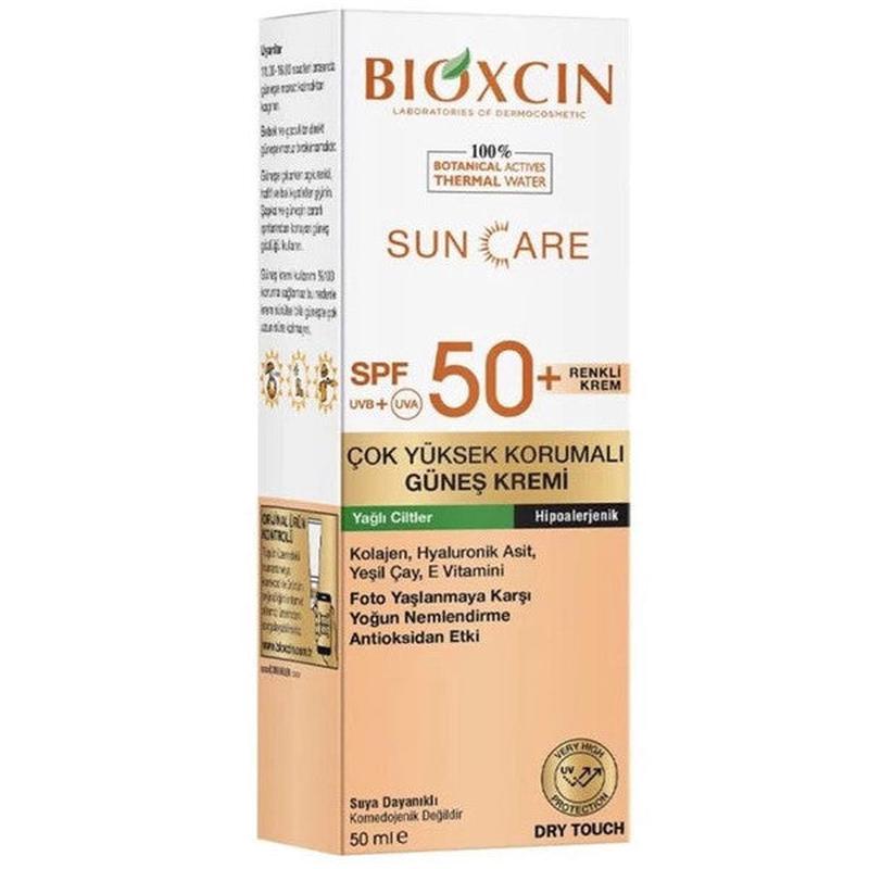 Bioxcin Sun Care Very High Protection Tinted Sun Cream For Oily Skin Spf 50+ 50 Ml