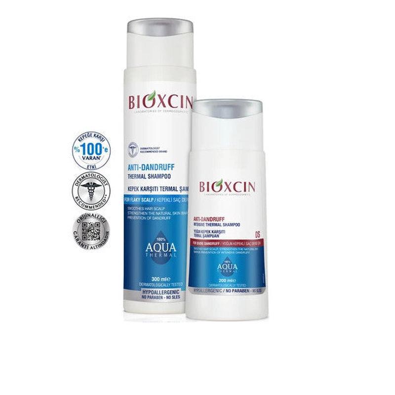 Bioxcin Aquathermal Ds 200 Ml + 300 Ml Anti-Dandruff Effective Shampoo Set - Anti-Dandruff Anti-Itching