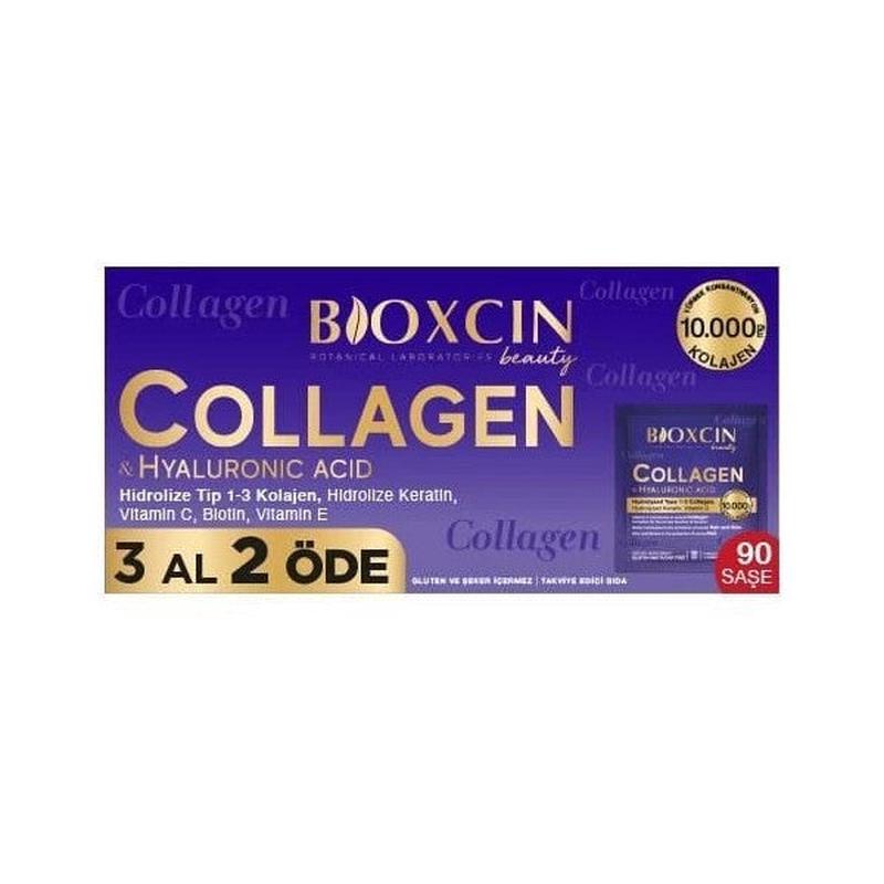 Bioxcin Collagen Hyaluronic Acid Hydrolyzed Type 1-3 Collagen 90 Sachets